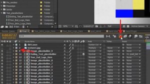Скрытые слои в Adobe After Effects, AE