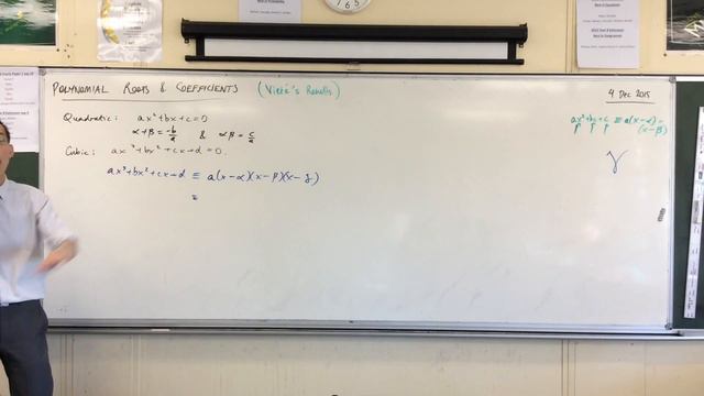 Polynomial Roots and Coefficients (1 of 5: Relationship between roots and coefficients of cubics)