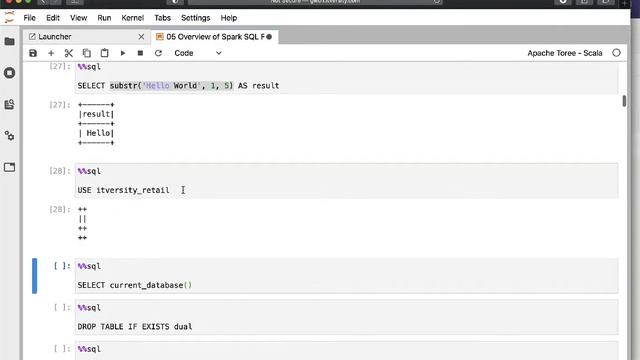Data Engineering Spark SQL - Spark SQL Functions - Validating Functions