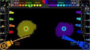 Core Destruction 12 - Ammo Mixer Cannon - Team Battle in Algodoo