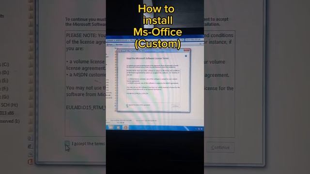 How to install Ms office in PC or laptop | excel word PowerPoint custom Install | computer ms excel