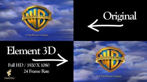 Warner Bros Logo 100% After Effect (Element 3D)
