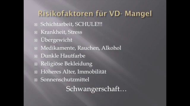 Vitamin D Gynäkologie Vortrag 2018 Warum Schwangere mehr Vitamin D brauchen смотреть онлайн