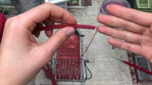 МК: Лариат из бисера. Жгут и сережки крючком. Beaded lariat.