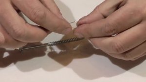 Офсетный крючок со штопором своими руками.