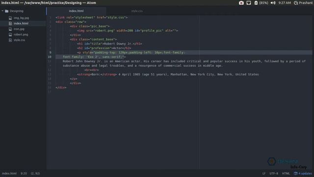 Speed Design - Creative Profile Design - HTML CSS