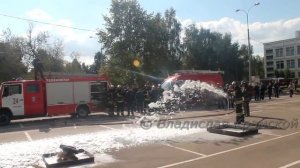 Подача пены от АЦ