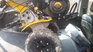 Транспортировка культиватора в салоне машины.