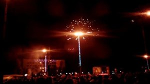 Салют в Алчевске на День города..17.09.16 г.пл.Советская.