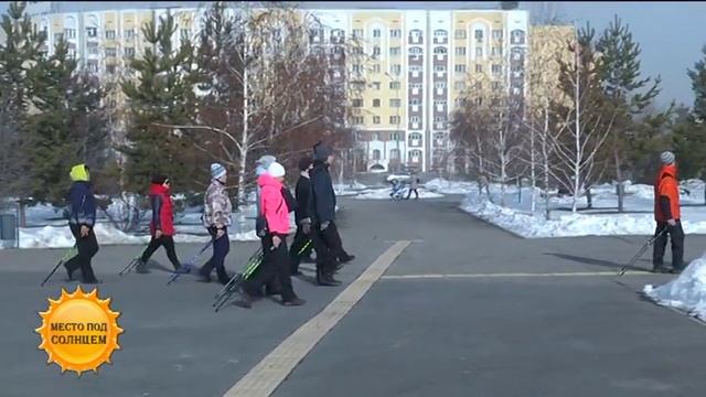 Почему в Алматы  популярна  скандинавская ходьба? (24.02.16) смотреть онлайн