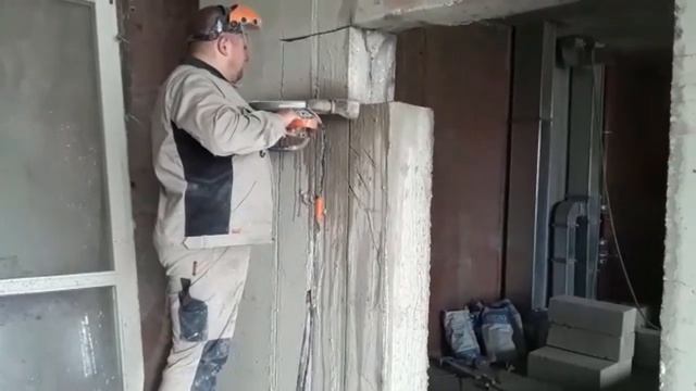 Толщина 400мм – алмазная резка проемов смотреть онлайн