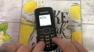 Samsung GT-E1080W полный сброс | Samsung E1080W hard reset