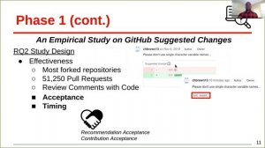 Understanding the Impact of GitHub Suggested Changes on Recommendations be... (Video, ESEC/FSE 2020