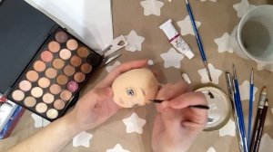 Как сделать куклу своими руками | лицо текстильной куклы | Часть 5