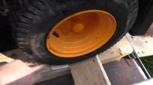 Перевозка садового трактора в прицепе ч 3