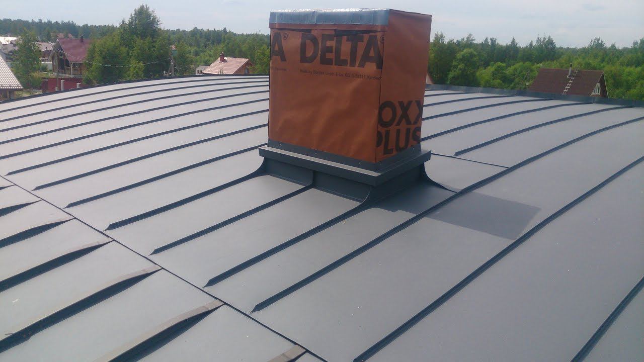 Радиусная кровля. Двойной фальц.Часть 4./ Roof