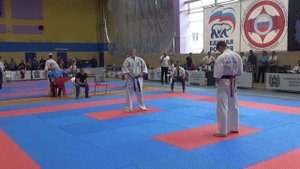 Вадим Болотов 1 ( Новосибирск, IFK ) бой Карате Киокусинкай "Сибирский мастер"