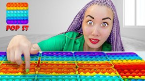 12 Способов Играть с ПОП ИТ ! **Гигантский Антистресс - Pop It**