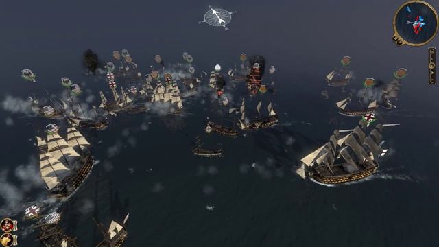 Empire Total war  Darthmod 8.0.1  Custom Navel Battle 2 vs 2