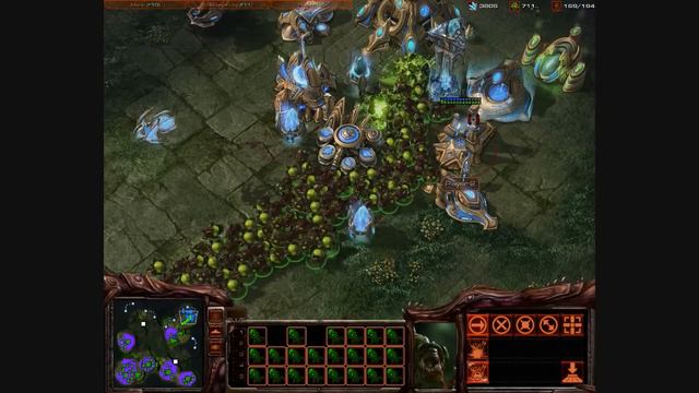 Starcraft 2 beta - Massive baneling rush смотреть онлайн