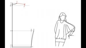 Идеальный крой. Урок 79. Выкройка трикотажного блузона с рукавами "летучая мышь"