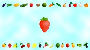 Овощи Фрукты и Ягоды. Развивающие мультики для самых маленьких. Слова для детей. Учим слова.