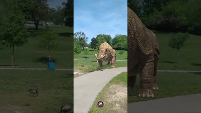 Brontotherium looking at geese смотреть онлайн