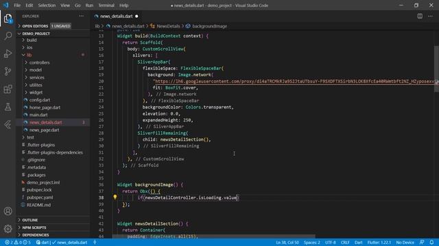 Flutter News Application using GetX and WordPress Custom API - EP 05 - News Detail GetX Integration
