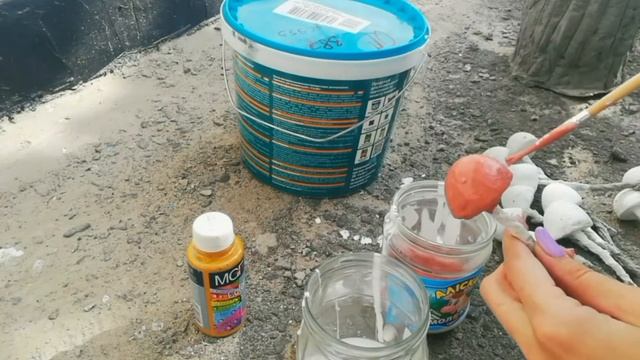 Грибы опята из Цемента своими руками, Фигуры из цемента для сада смотреть онлайн