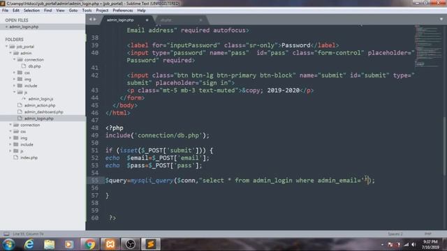 Online Job Portal Project In PHP - Php Project Tutorial (Hindi) - 3