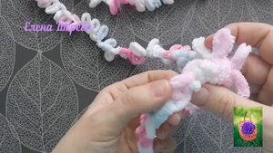 Шарф хомут снуд из Alize Puffy fine