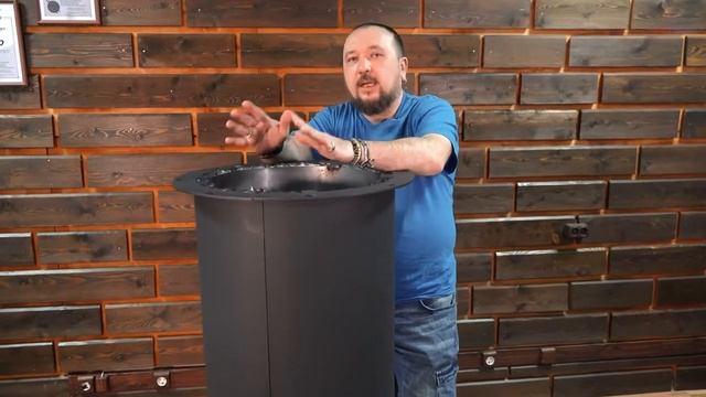 ТОП! Печь для русской бани на дровах с прямым нагревом каменки Grill`D и Денисовъ смотреть онлайн