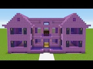 Майнкрафт - Как построить пурпурный особняк. Minecraft