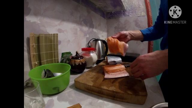 Сёмга.Засолить сёмгу. Рецепт.Слабосоленая рыба. Блюдо к Новому Году.