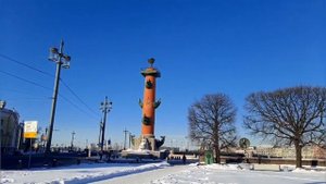 Ростральные колонны Петербурга. Стрелка Васильевского острова