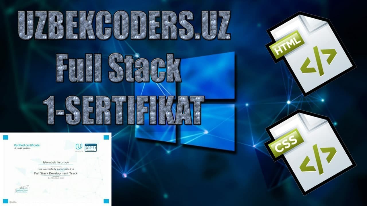 Full Stack uzbekcoders ответы.