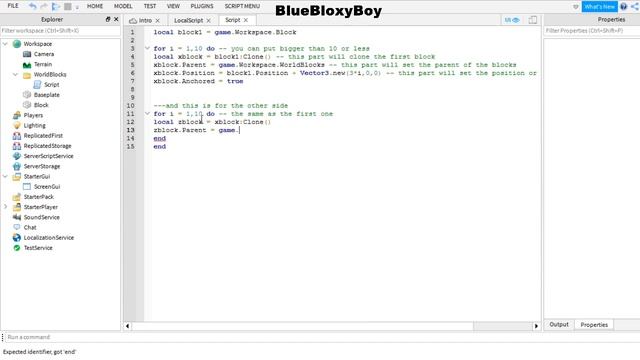 How to generate a Flat Minecraft Terrain in Roblox Studio смотреть онлайн