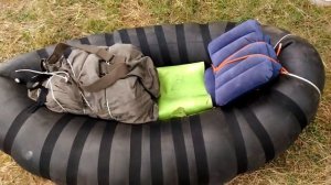 Байдарка из камеры для сплава очень просто