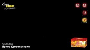 Фейерверк СС8850 "Яркое удовольствие" (0,8"-1" х 154 залпа)