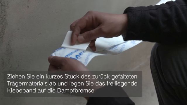 Montage der DuPont™ AirGuard® Dampfbremse an Massivbauwand Übergang Decke Wand - 2 смотреть онлайн