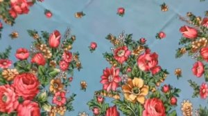 Платок шерсть с шёлковой бахромой, 146/146 « Душечка », Зиновьева Клара.