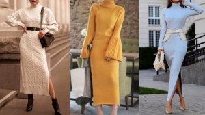 ТРИКОТАЖНЫЕ ПЛАТЬЯ МОДНЫЕ НОВИНКИ ДЛЯ МЕЖСЕЗОНЬЯ