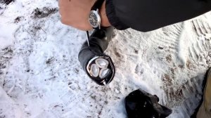 Разделка высоковольтного кабеля 10кВ марки АВБбШв 3×120 ножом Ontario rat 1.