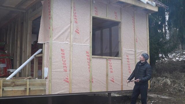 Каркасный дом-баня 6х6 под ключ в СПб | Строительство бани из бруса на свайно-винтовом фундаменте смотреть онлайн