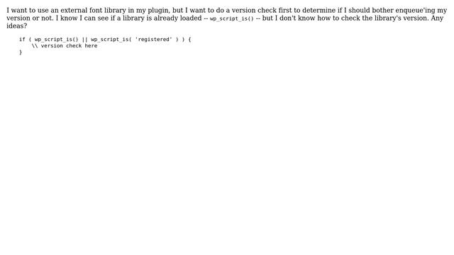 Wordpress: Check the Version of an Enqueue'd External Library смотреть онлайн