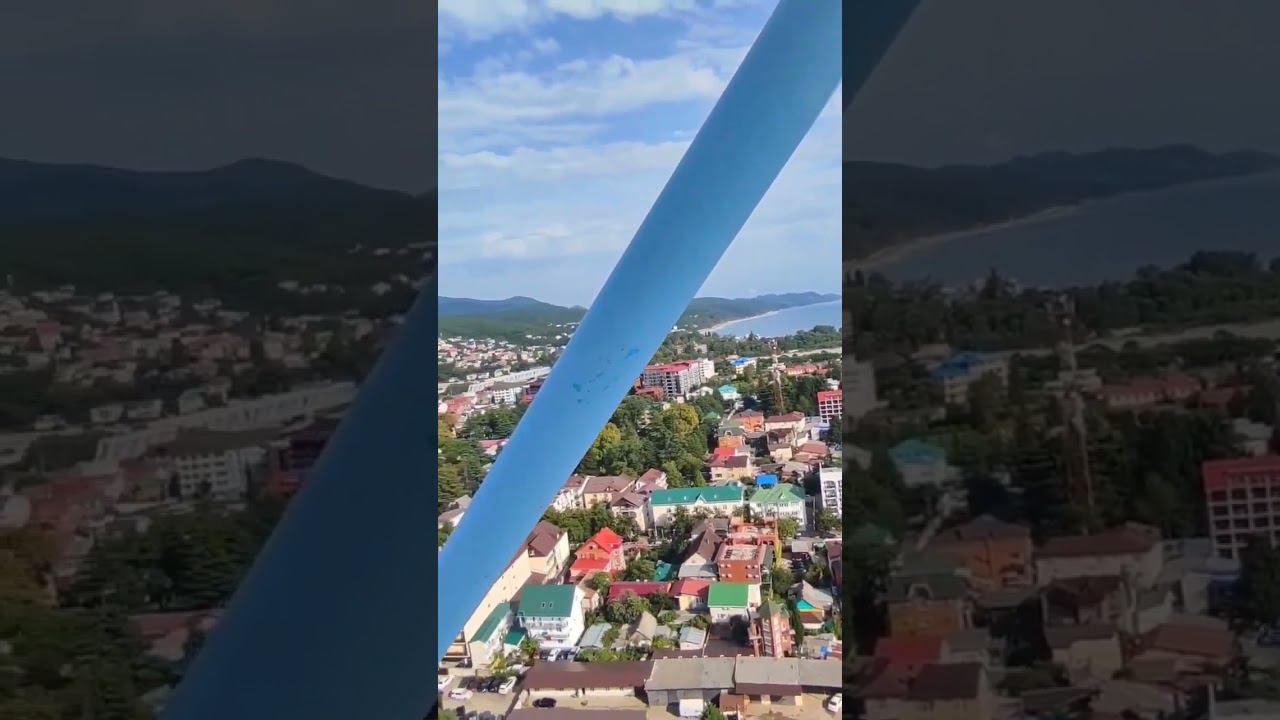 О погоде на 28 августа Лазаревское: Вид с колеса обозрентя Утром +22°...+29° Ясно☀️ #sorts #sochi смотреть онлайн