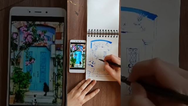 20 MINSKETCH | Быстрый скетчинг маркерами | ГОЛУБАЯ ДВЕРЬ смотреть онлайн