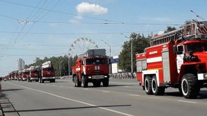 Парад пожарных машин. День города Уфа. 12 июня 2019 г.