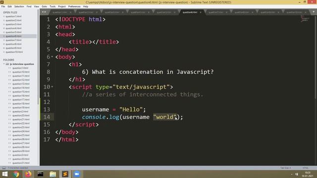 javascript interview question set 1