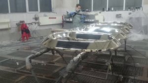Хромирование керхером (химическая металлизация) логотипа AUDI